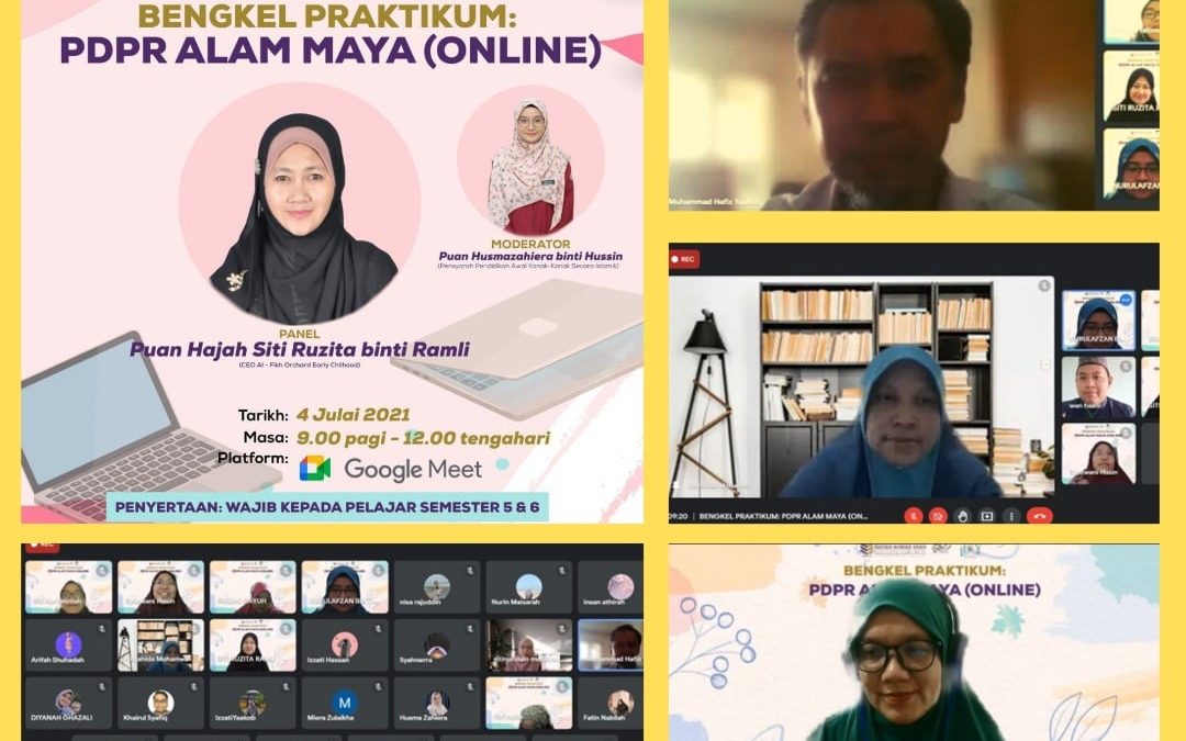 Bengkel Praktikum PDPR Alam Maya (Online)